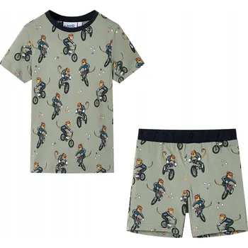 Chlapecké pyžamo Dětské pyžamo s krátkým rukávem světle khaki 128