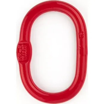 Upínací popruh Závěsná hlava zploštělá pro jedno a dvoj pramenné řetězové závěsy Tr.86 mm 2 200 100 x 60 mm Červená