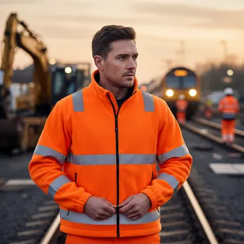 pracovní bunda Portwest Bunda ESSENTIAL FLEECE, různé barvy Velikost XXL oranžová