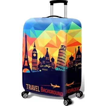 Obal na kufr TRAVEL BACKGROUND velký L