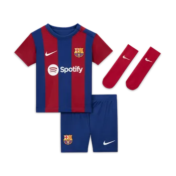 Nike FC Barcelona domácí 2023/2024 tmavě modrá/vínová UK 24/36 měsíců