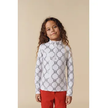 POIVRE BLANC MIA-JRGL/M BASE LAYER SHIRT MONOGRAM WHITE Velikost: 16 let / 164 cm