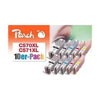 PEACH kompatibilní cartridge Canon PGI-570XL/CLI-571XL Com pack, 4x13 ml,1xBlack,1xCyan,1xMagenta,1xYellow, 1x23ml blac