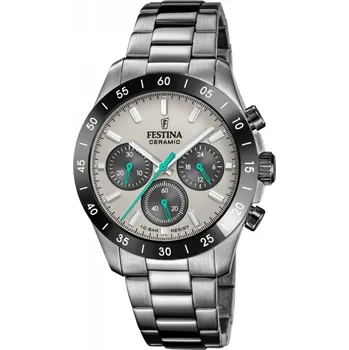 Hodinky Pánské Hodinky Festina F20703-1 stříbrný náramek