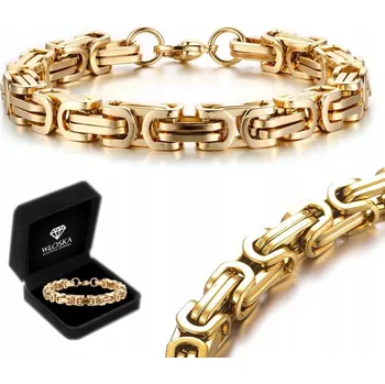 Náramek Zlatý Pánský Náramek HRUBÝ 20cm Královský Byzantinský Vzor