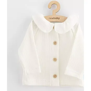 kojenecký kabátek na knoflíky new baby laura bílý 74 (6–9 m)