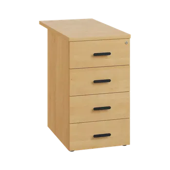 Zásuvkový kontejner LKC 2 - 81 kontejner přístavný, 4-zásuvkový, deska 25 mm, centrální zámek, javor horský