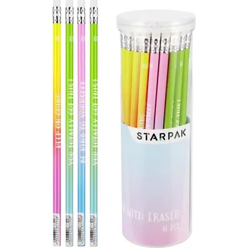 Grafitová tužka tužka s gumou v tubě ombré