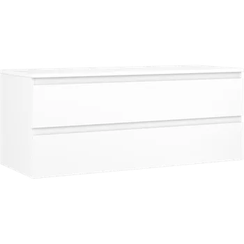 Koupelnový nábytek Mexen Orio koupelnová skříňka pod umyvadlo 120 cm s deskou, 2 zásuvky, bílá matná - 91A10-12047-2-BFFC01 Koupelnové skříňky