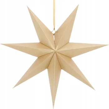 Vánoční dekorace Vánoční hvězda na okno velká skládací vitráž - vánoční dekorace