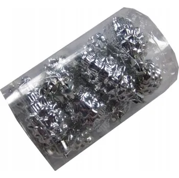 Vánoční dekorace Nerozbitné Vánoční Baňky ve stříbrných Šišky tuba 6 cm, 12 Ks