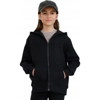 Chlapecká mikina Dětská mikina 4F polyester , černá, velikost 128