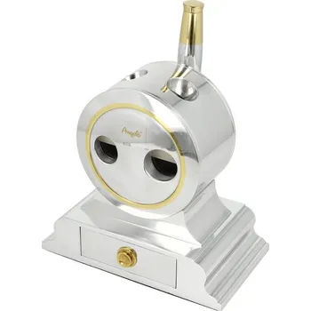 Humidor Doutníkový ořezávač Angelo stolní, silver/gold, 18 a 21mm