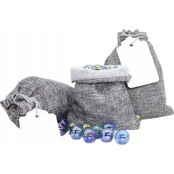 QUANTIRO Jutové pytlíčky šedé lněné 10x15 cm