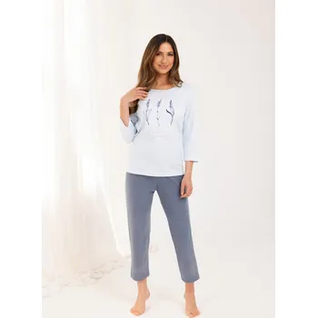 Pánská móda DÁMSKÉ PYŽAMO 703 BIG J/25 Modrá 2XL