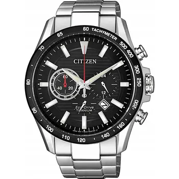 Hodinky Pánské hodinky Citizen Chronograph Eco-Drive s titanovým řemínkem CA4444-82E