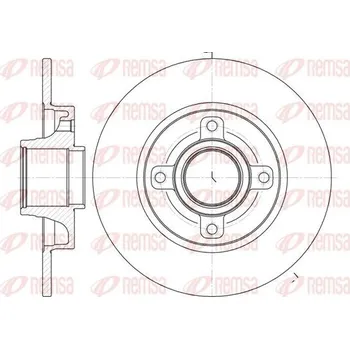 Brzdový kotouč Brzdový kotouč REMSA 61014.00
