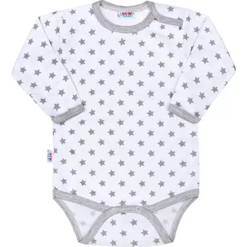 Kojenecký body kojenecké body new baby classic ii šedé s hvězdičkami