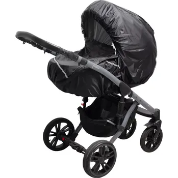 Pláštěnka na kočárek s reflexními prvky New Baby Basic černá