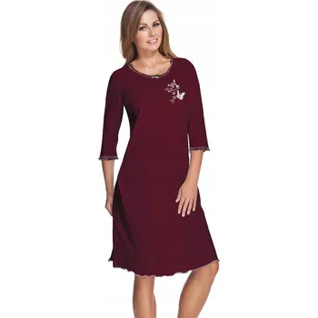 Dámská noční košile Noční košile E.Femme Celina 275, 3/4 rukávy, pod kolena, velikost 52