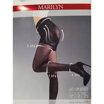 Dámské punčochy Punčocháče hladké Marilyn Plus Up 40den černé Nero velikost 3