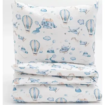 Příslušenství pro dětskou postel a kolébku Bavlněná sada do postýlky New Baby Romance