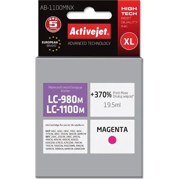 ActiveJet inkoust Brother LC-1100M, 15 ml, new AB-1100MNX (AB-1100M)