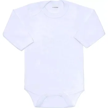 Kojenecký body kojenecké body s dlouhým rukávem new baby – bílé
