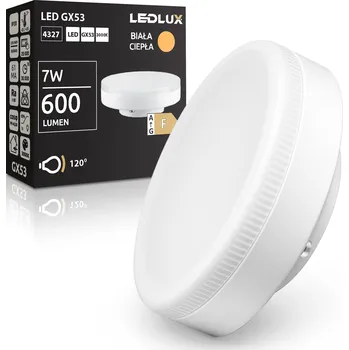 Žárovka LED žárovka GX53 7W 600 lm Energeticky úsporná Silná teplá bílá 3000K LEDLUX