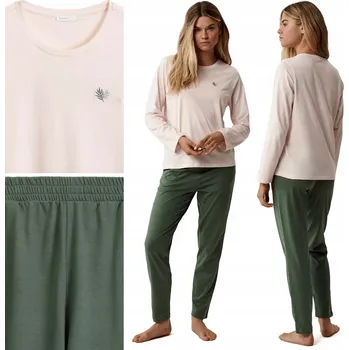 Dámské pyžamo Dámské pyžamo Atlantic NLP-498 Domácí Tepláková Souprava 100% Bavlna - L