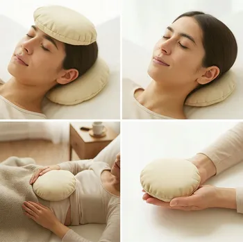 Polštář Kulatý polštář se solí himalájskou – solný obklad teplý i studený na dutiny