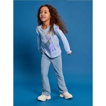 Oblečení a móda Sinsay - Tričko s&nbsp;dlouhými rukávy Frozen - světle modrá - 563GP-50X - 563GP-50X-98