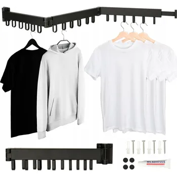 Sušák na prádlo Nástěnný sušák na prádlo Ikonka 1-150 cm x 5-10 cm