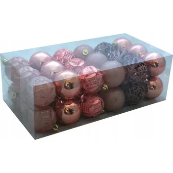 Vánoční dekorace Nerozbitné Vánoční Baňky ORANŽOVÉ 6cm kostka 3 6 Ks .