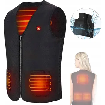 VYHŘÍVANÁ ELEKTRICKÁ TERMO VESTA UNISEX USB BUNDA BEZ RUKÁVŮ