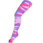 Bavlněné punčocháče new baby maskáčové růžovo‑fialové 128 (7–8 let)