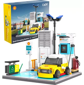 ostatní stavebnice Konstrukční stavebnice CaDA Shell nabíjecí stanice pro elektromobily, 308 dílků