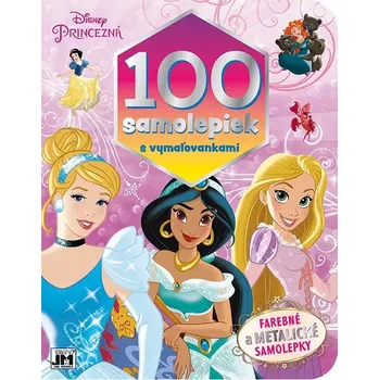 omalovánky 100 samolepiek s maľovankami Princezné