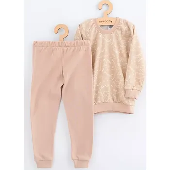 Chlapecké pyžamo Dětské bavlněné pyžamo NEW BABY béžové s dinem