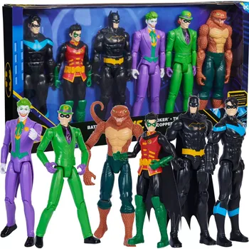 Figurka Sada 6 figurek DC Comics – Batman, Robin, Nightwing, Joker, Hádankář a Copperhead 28 cm