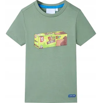 Chlapecké tričko Dětské tričko s krátkým rukávem, khaki, velikost 140 Lumarko!