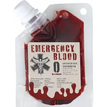 UMĚLÁ KREV V SÁČKU ČERVENÁ 30 ML SÁČEK DOPLNĚK HALLOWEEN