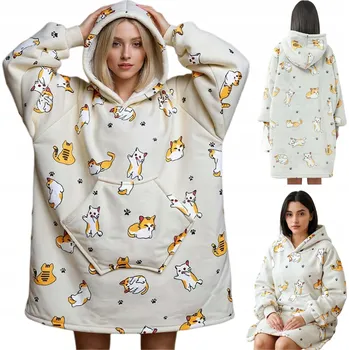 Dámská mikina MIKINA MIKINOVÁ DEKA DEKA (SVÍTÍCÍ) DÁMSKÁ PÁNSKÁ OVERSIZE XXL TLUCHÁ