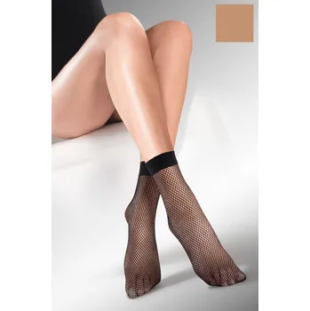 Dámské punčochy Silonkové ponožky Gabriella Kabarette 151 Code 613 Barva: Béžová, Velikost: UNI