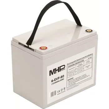 Trakční baterie MHPower 6-EVF-80 Trakční gelová baterie 12V/80Ah, Terminál T1 - M6, Deep Cycle (MHPower 6-EVF-80 Trakční gelová baterie 12V/80Ah, Terminál T1 - M6, Deep Cycle)