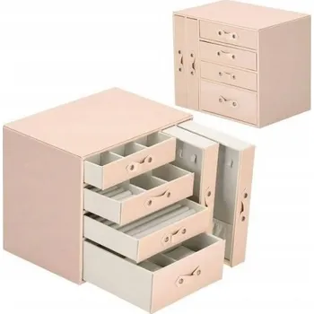 Šperkovnice ŠPERKOVNICE NA BIŽUTERII ORGANIZÉR KRABIČKA PROSTORNÁ