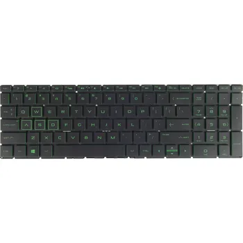 Náhradní klávesnice pro notebook Klávesnice pro notebook HP Pavilion Gaming 15-cx s LED podsvícením ZELENÁ