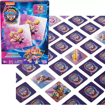 Karetní hra Pexeso Tlapková patrola 72ks