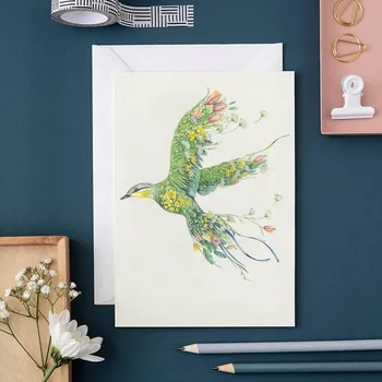 Přání A152 B6 + obálka Pliszka žlutá