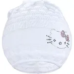 Pletená čepička-šátek new baby kočička bílá 104 (3–4 roky)